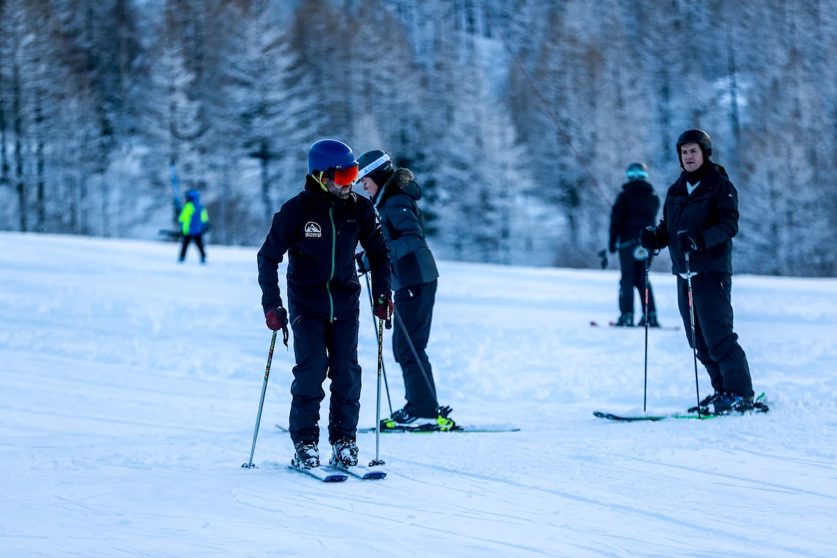Your first time skiing in Saas-Fee